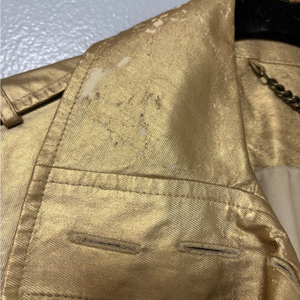 Burberry Gold Women's Trench Coat - Picture 4 of 14